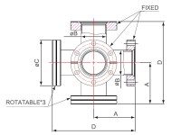 cf-six-Way-Crosses-three-flange-rotatable-s